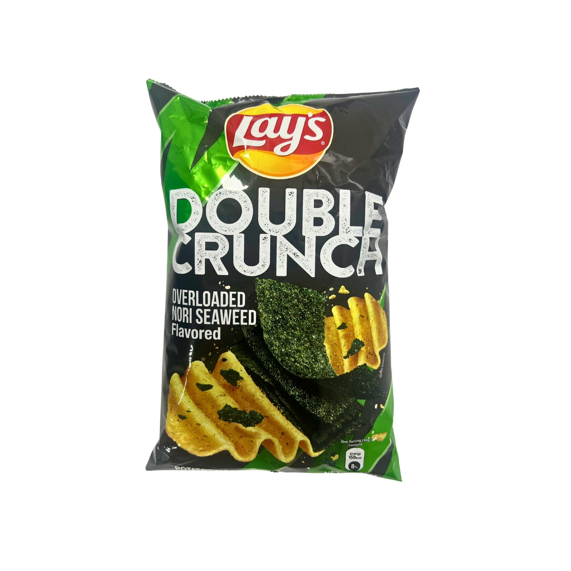 Lays Double Crunch Nori Seaweed Flavor 170g Lays Double Crunch Nori Seaweed Flavor 170g